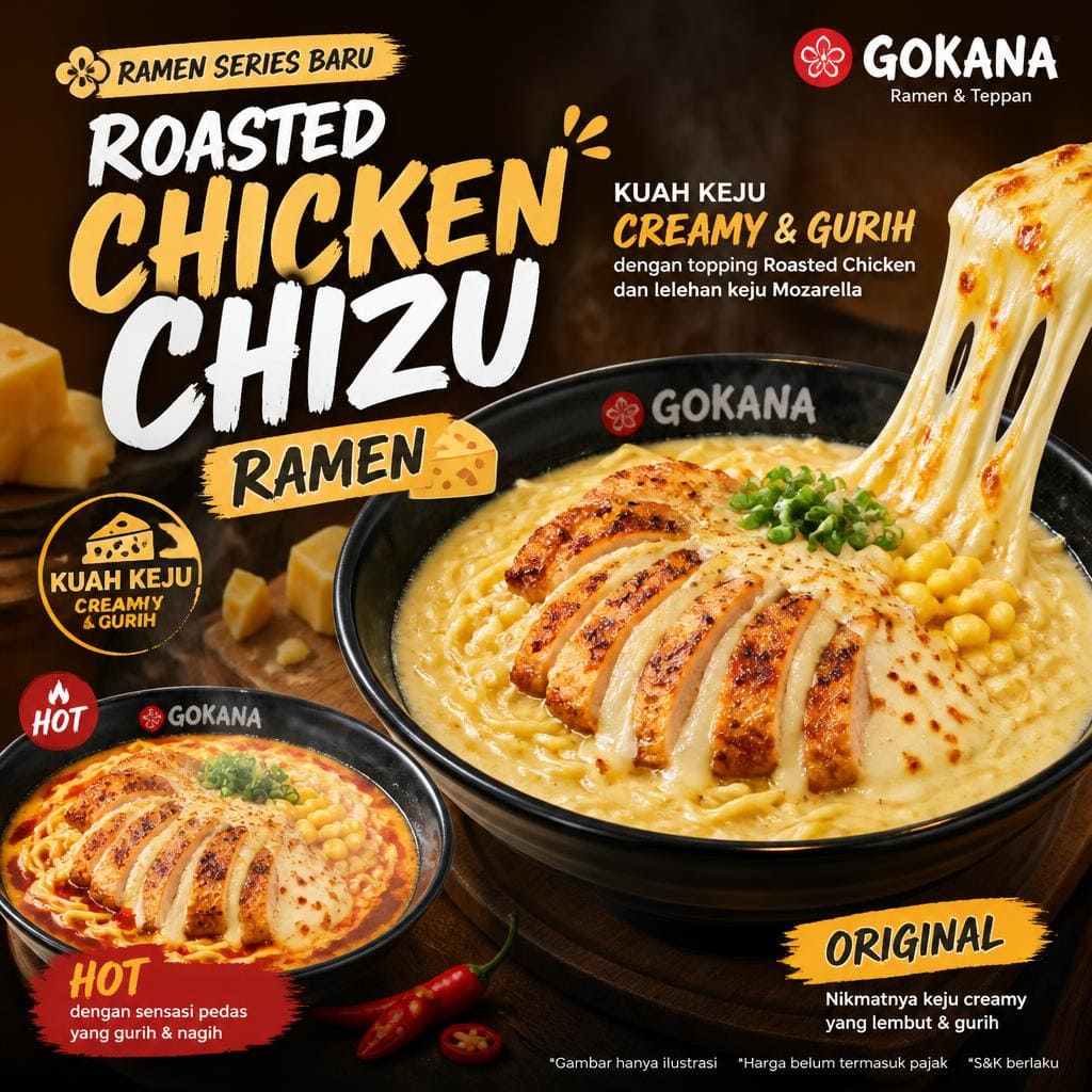 Roasted Chicken Chizu Ramen Gokana Ramen & Teppan